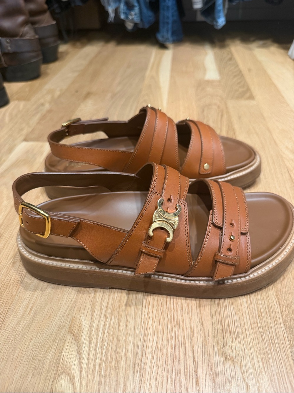 Celine Clea Triomphe Slingback Women’s Sandals